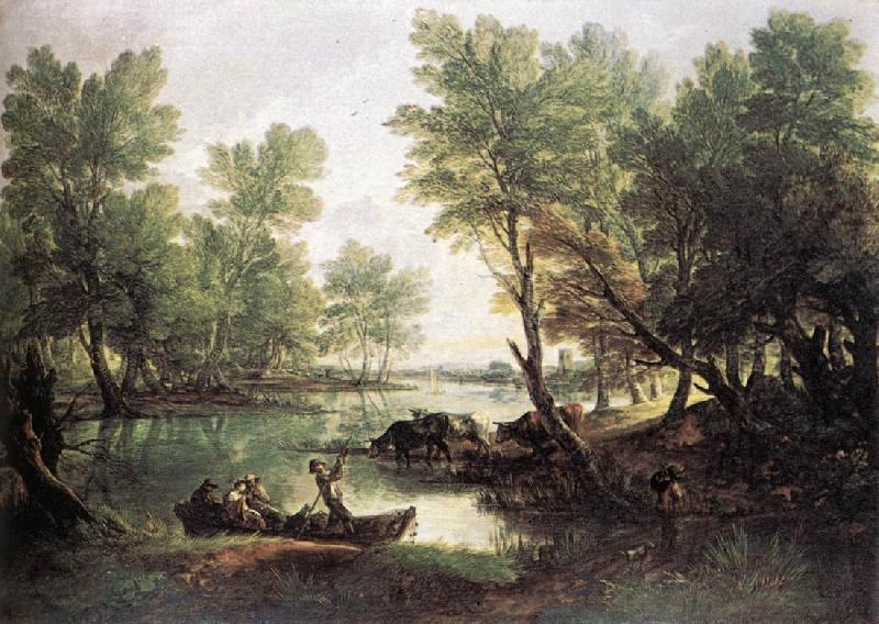 GAINSBOROUGH, Thomas River Landscape dg China oil painting art